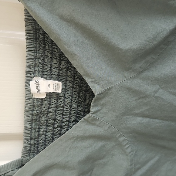 Aerie Corset Tank Top Large Sage Forest Green - Picture 4 of 9